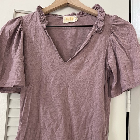 Nation LTD Tierra Tee Hopless Romantic XS Lilac - Picture 4 of 4